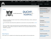 Tablet Screenshot of duchyhockeyclub.com